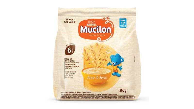 MUCILON ARROZ E AVEIA 360G